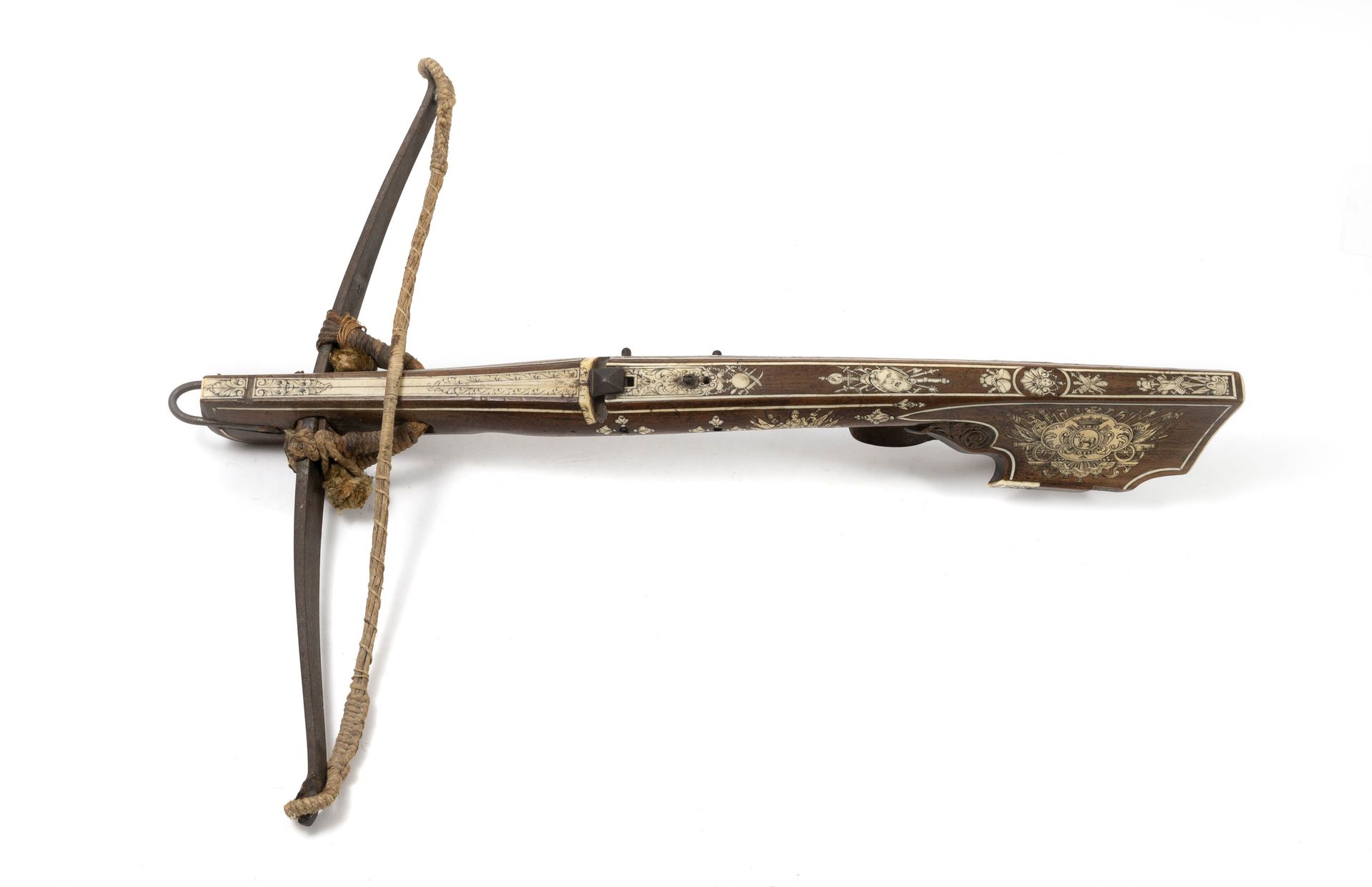 ALLEMAGNE, Saxe, premier tiers du XVIIIème siècle Arbalète légère de tir sur cib&hellip;