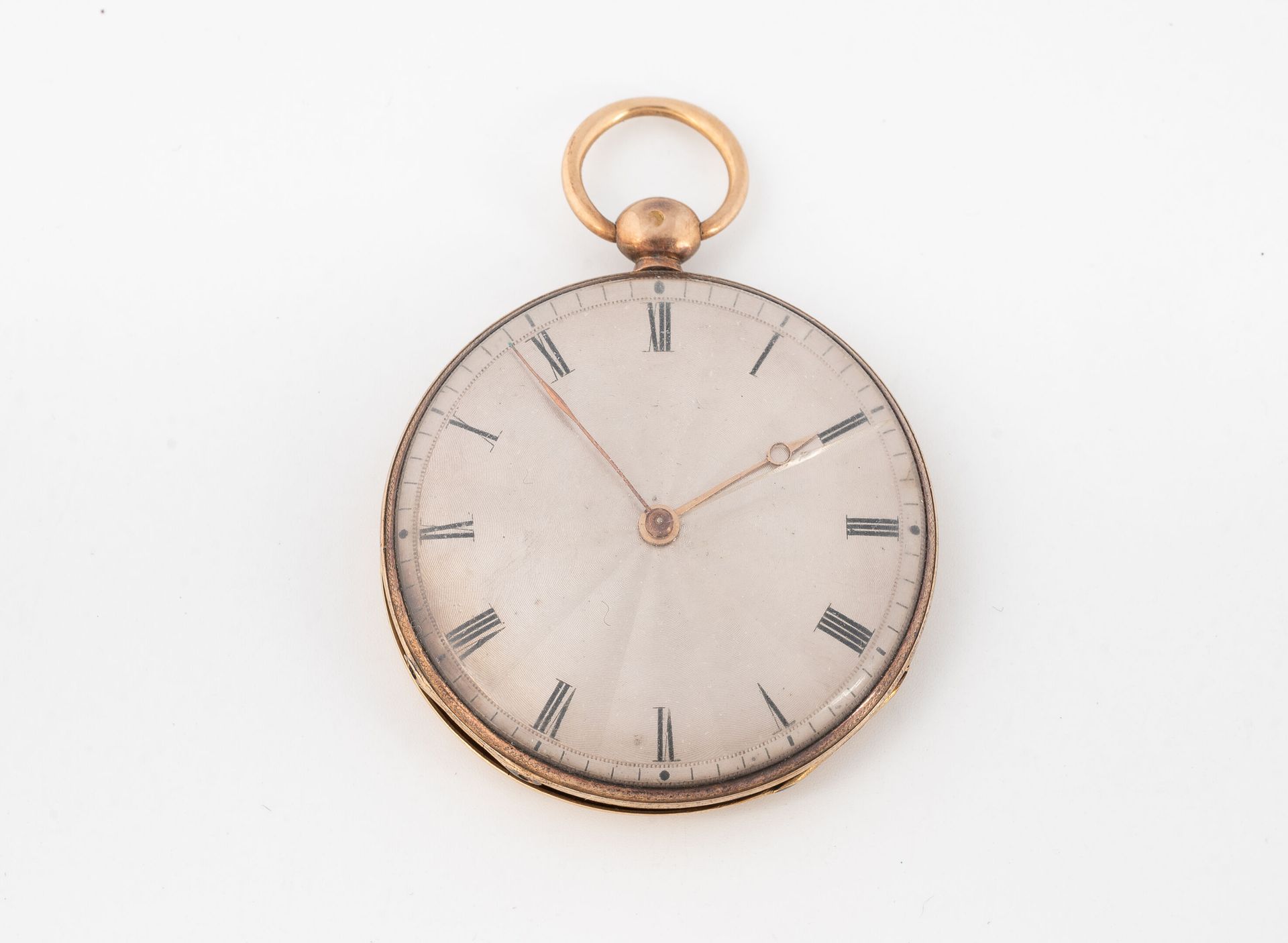 Lainé Jeune à Argentan Pocket watch in yellow gold (750).
Back cover with radiat&hellip;
