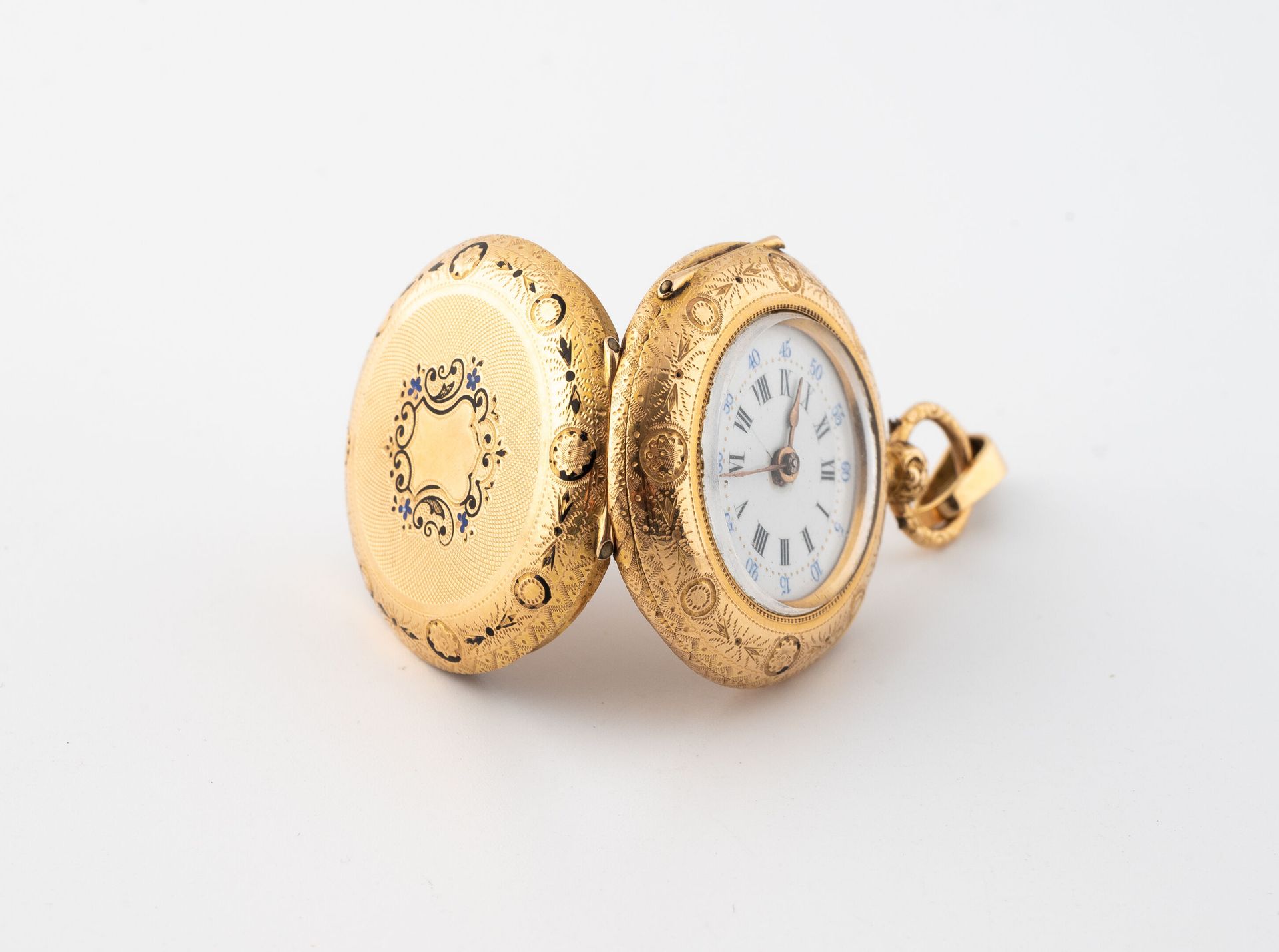 Null Reloj de cuello de oro amarillo (750);
Tapa trasera centrada con un medalló&hellip;