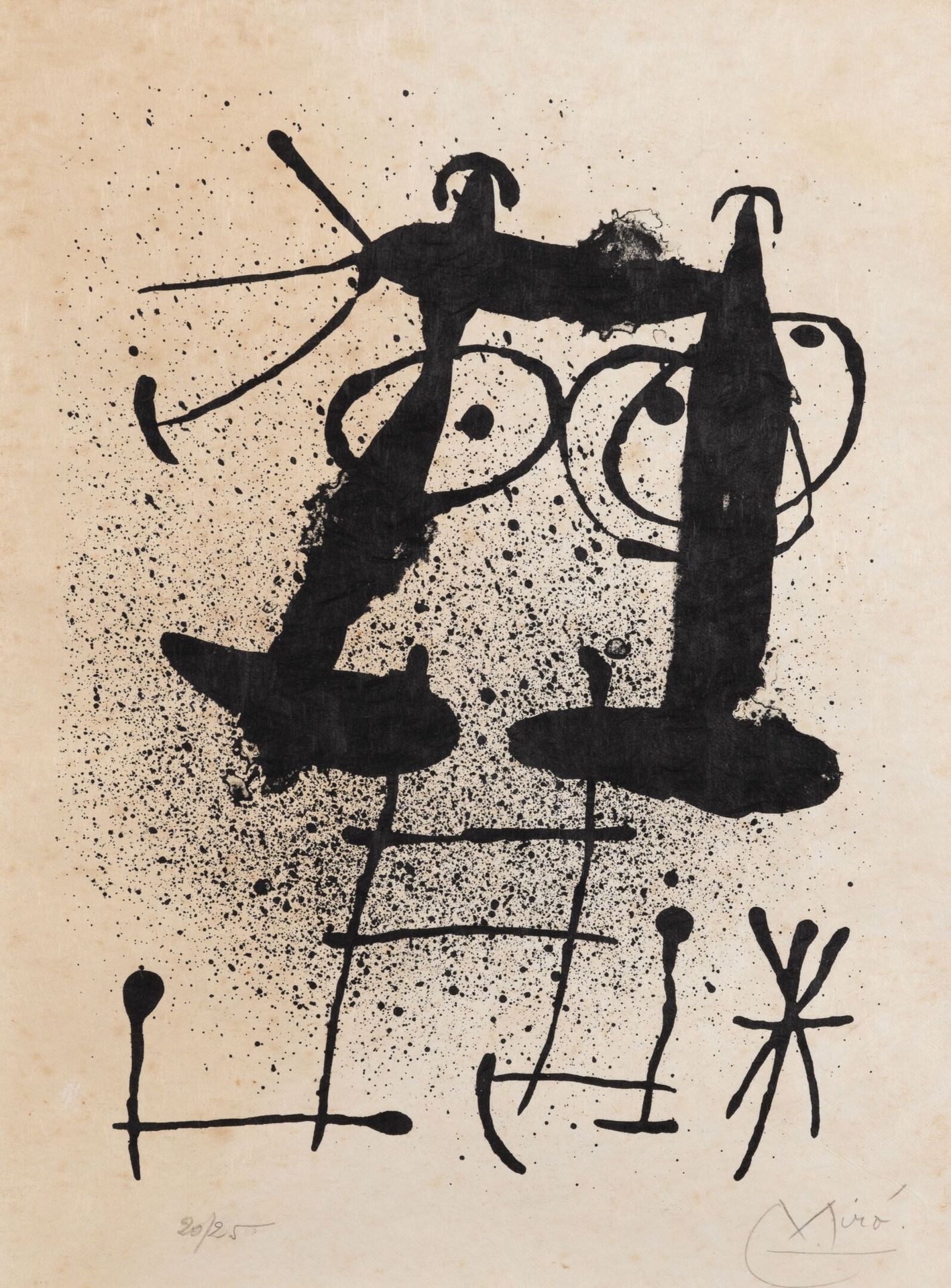 Joan MIRO (1893-1983) Haï-Ku. 1967.
One of the seven lithographs of the collecti&hellip;