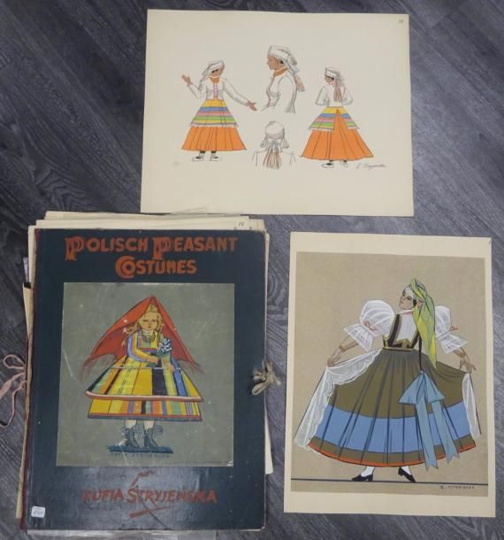 Zofia STRYJENSKA (1891-1976) 

"Polisch Peasant Costumes". 

Recueil de costumes&hellip;