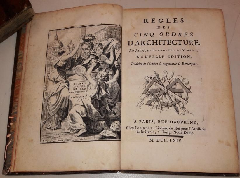 Jacques de VIGNOLE, Règles des cinq ordres d'architecture. 

Nouvelle Edition. A&hellip;