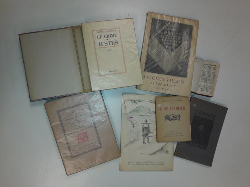 Null Lot de sept livres : 

- CARCO Francis (1886-1958)

Maurice de Vlaminck.

E&hellip;