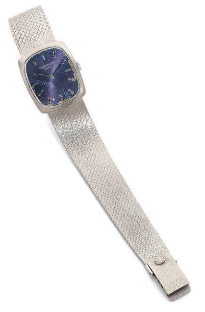 Patek Philippe Genève Montre bracelet de dame en or gris (750).
Boîtier rectangu&hellip;