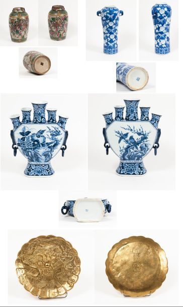 Null Mannette :

CHINE, XXème siècle

- NANKIN, Vase en porcelaine à décor en ém&hellip;