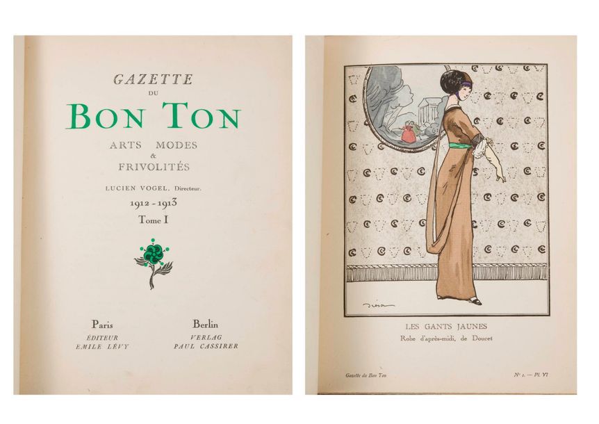 Null Gazette du Bon Ton, Arts modes et frivolités. 

Années 1912-1913, 

Tome I.&hellip;