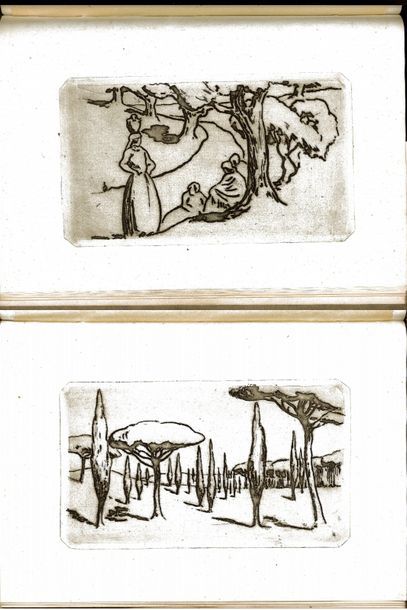 Pierre Léon DUSOUCHET (1876-1936) 

Recueil de 22 gravures sur zinc représentant&hellip;