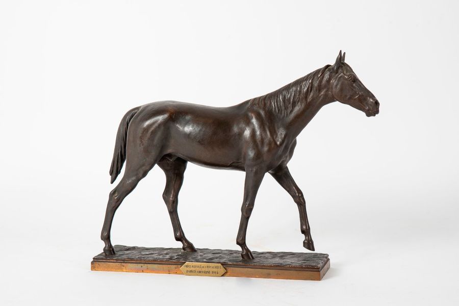 Hippolyte PEYROL (1856-1929) 

Etalon.

Epreuve en bronze à patine brune. 

Sign&hellip;
