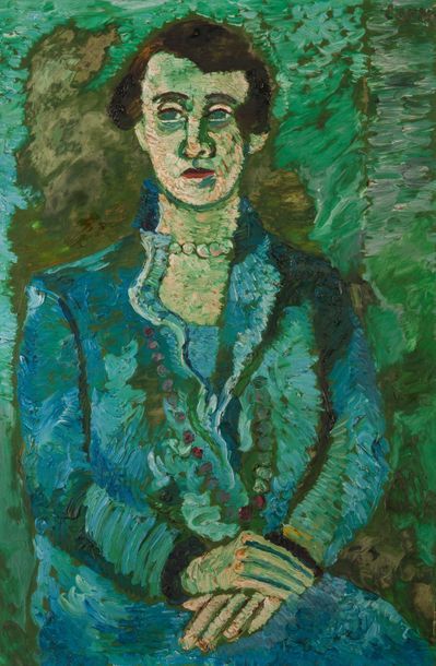 André LANSKOY (1902-1976) Portrait de femme.
Huile sur toile.
Signée en haut à d&hellip;