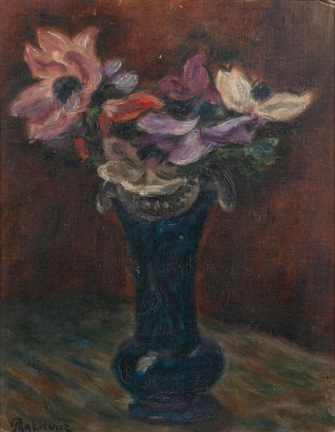 Jozef PANKIEWICZ (1866-1940) Fleurs dans un vase.
Huile sur toile marouflée sur &hellip;