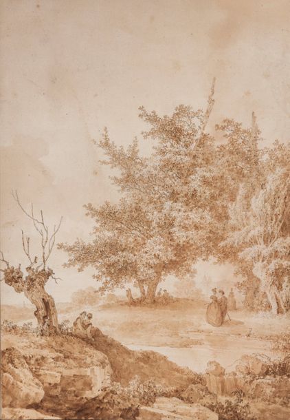 Jean-Baptiste HILAIRE (Audun-le-Tiche (près de Metz) 1753-Paris après 1822) Vue &hellip;