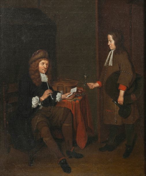 Ecole hollandaise de la seconde moitié du XVIIème siècle Jeune garçon apportant &hellip;