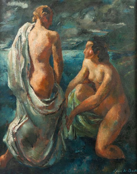 Jean Isy de Botton (1898-1978) Deux baigneuses, 1932.
Huile sur toile.
Signée et&hellip;