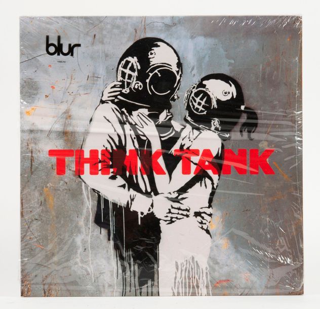 BANKSY (1974) 

Think Tank, Blur. 2003.

Impression off-set sur pochette de disq&hellip;