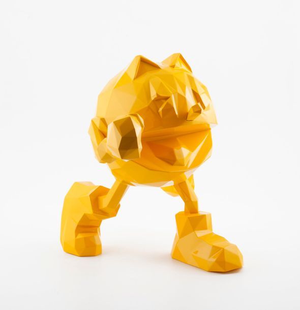 Richard ORLINSKI (1966) 

Pac-Man.

Épreuve en résine jaune.

Edition Bandai-Nam&hellip;