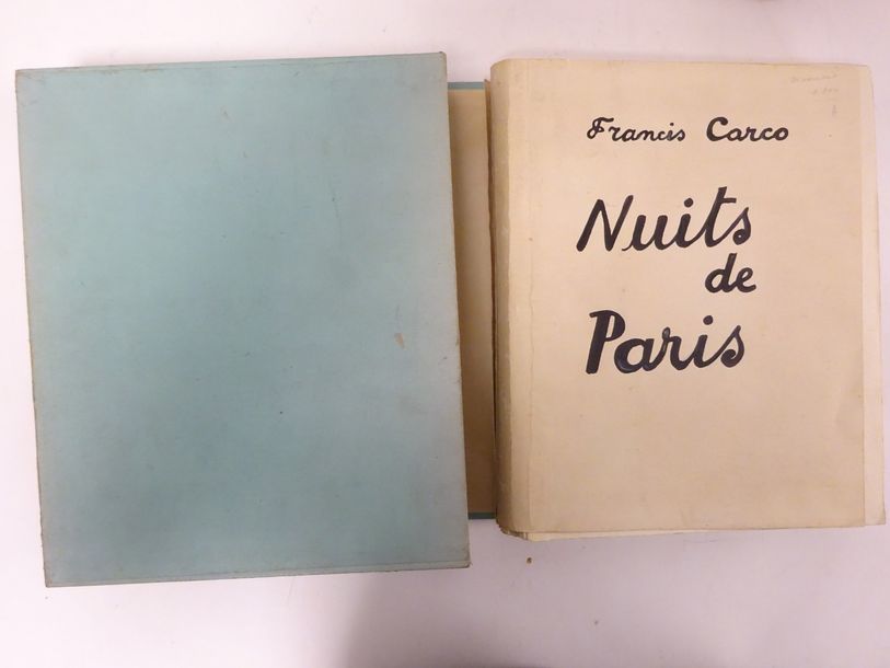 CARCO, Francis 
Manuscrit aut. Signé. Paris, 14 février 1926.102-6-3 ff. In-8, n&hellip;