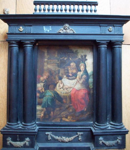 École Flamande du XVIIe siècle L'adoration des Bergers
Huile sur cuivre (ancien &hellip;