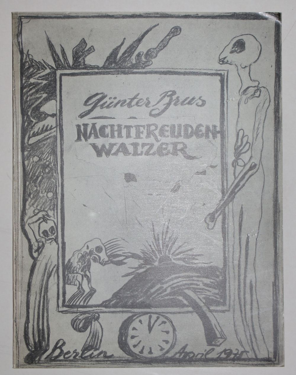 Brus,G. Collection de 10 catalogues sur Günter Brus. Divers. Formats. Obrosch.