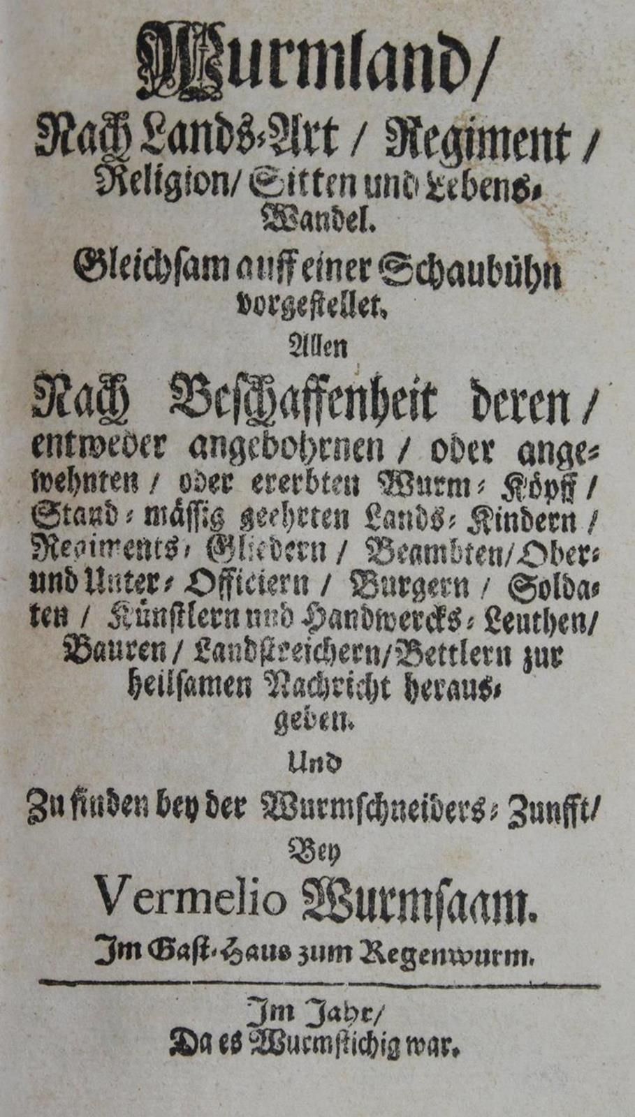 Callenbach,F. Raccolta di 8 opere. O.O. O simulato circa 1715. (sfregamento, ang&hellip;