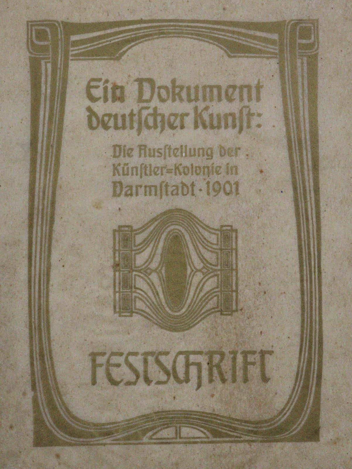 Dokument deutscher Kunst, Ein. L'exposition de la colonie d'artistes de Darmstad&hellip;