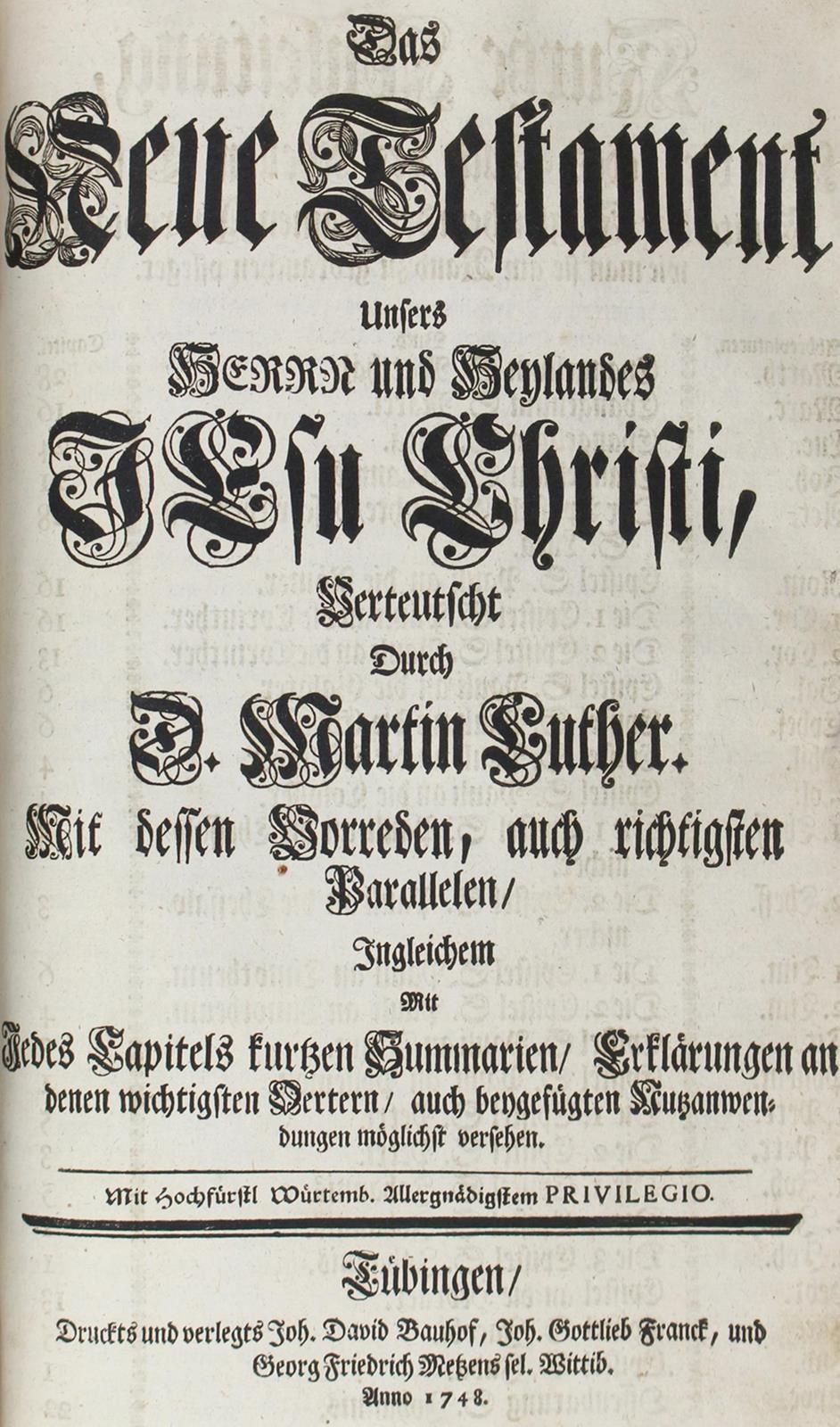 Biblia germanica. 圣经》，即：整个《圣经》。Schrifft Alte und Neuen Testaments, Durch D．Marti&hellip;