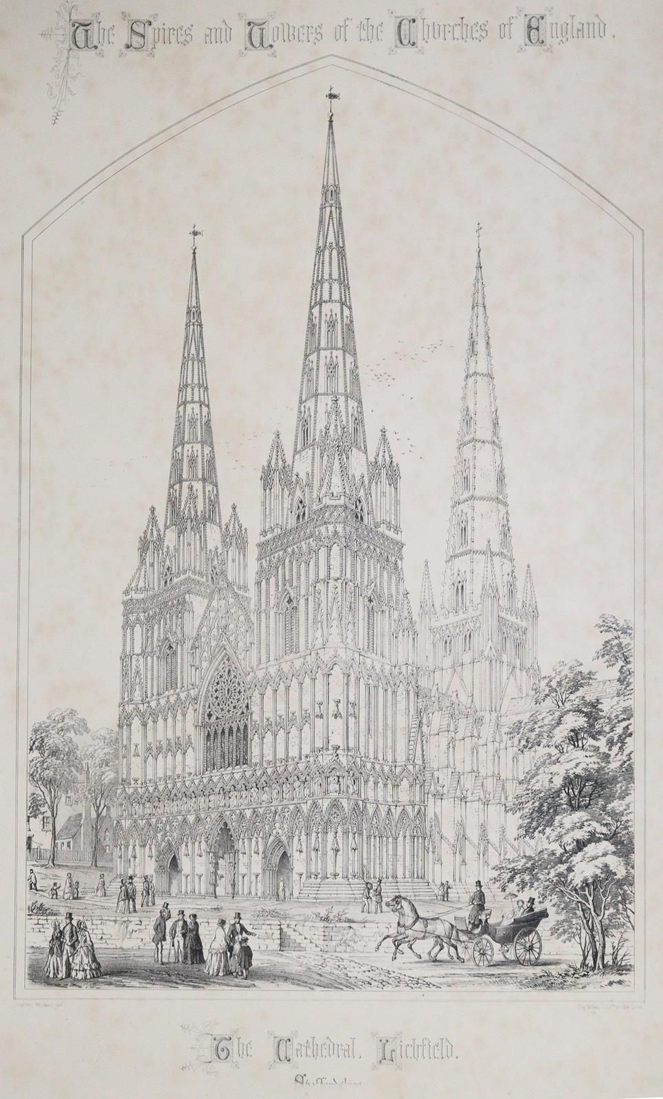 Wickes,C. The Spires and Towers of the Medieval Churches of England. 3 in 1 Bd. &hellip;
