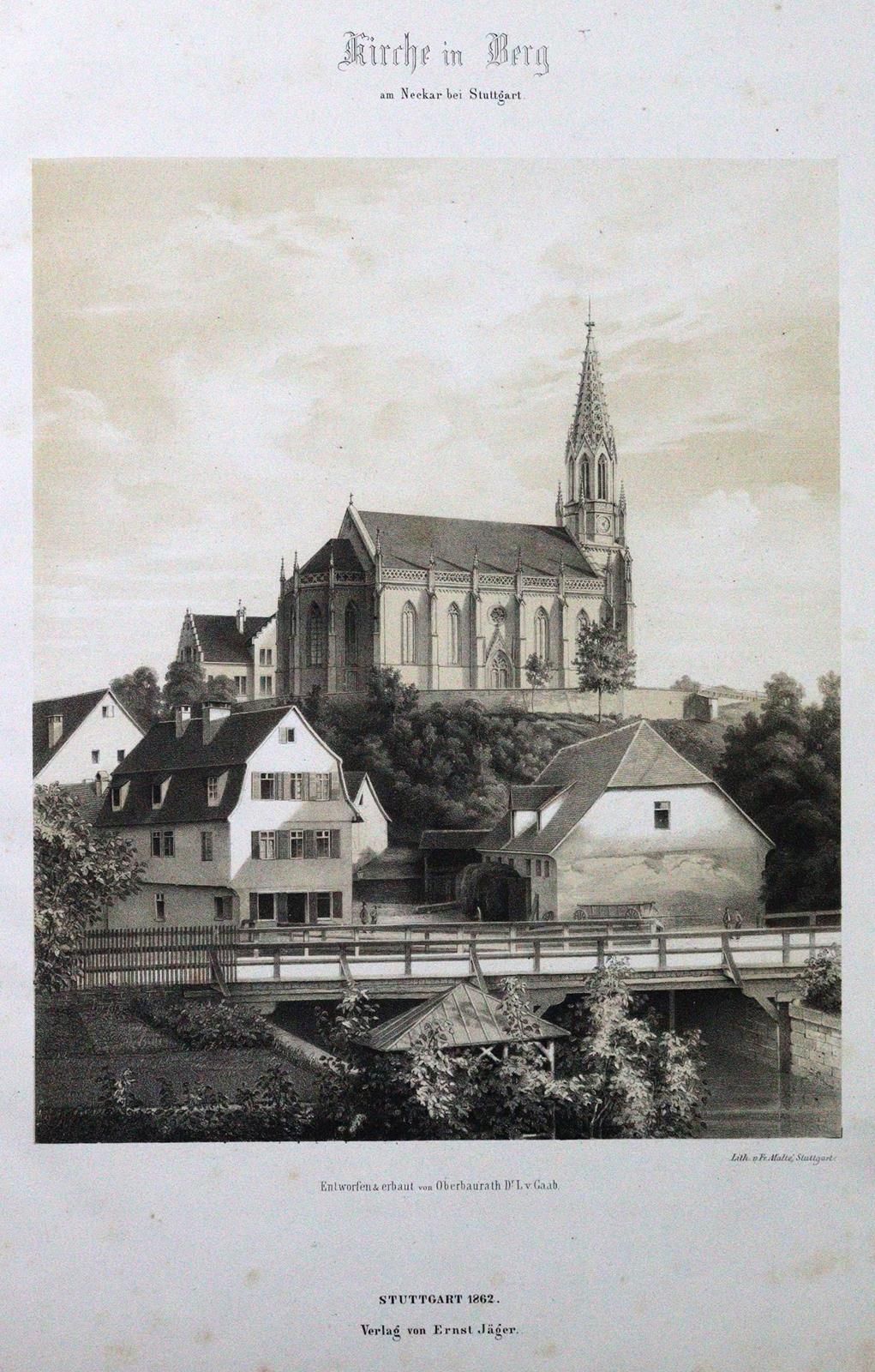 Gaab,L.V. La nouvelle église de Berg près de Stuttgart. D'après les dessins orig&hellip;