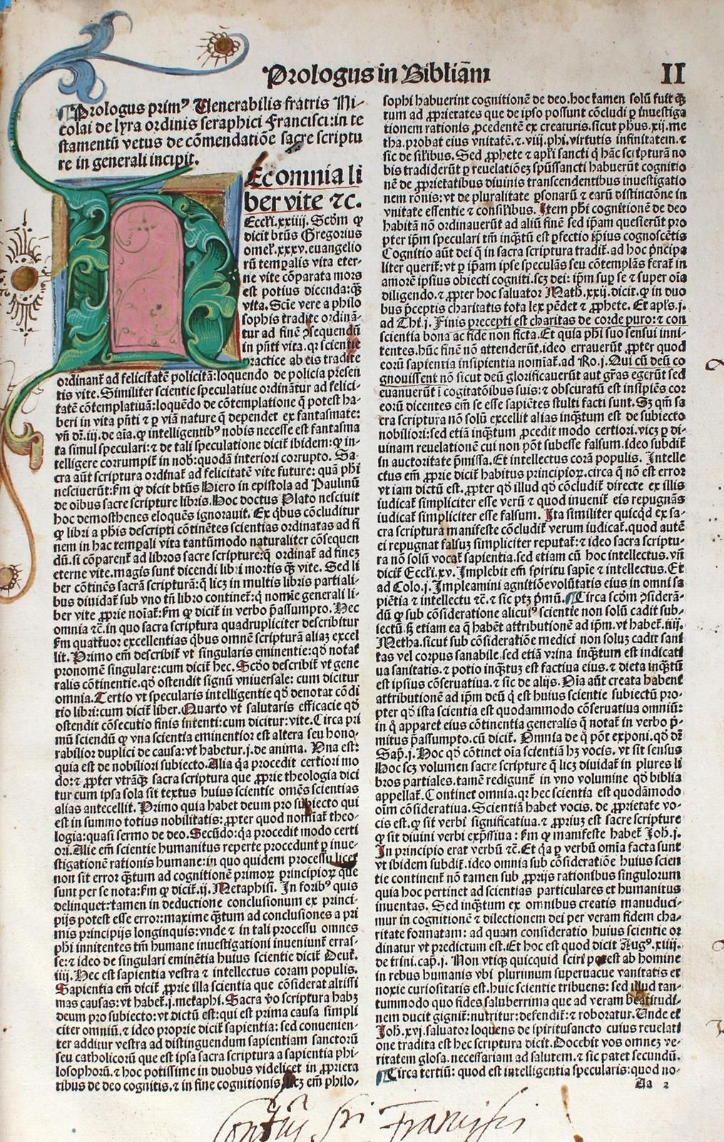 BIBLIA LATINA. (Biblia cum postillis Nicolai de Lyra et expositionibus G. Briton&hellip;