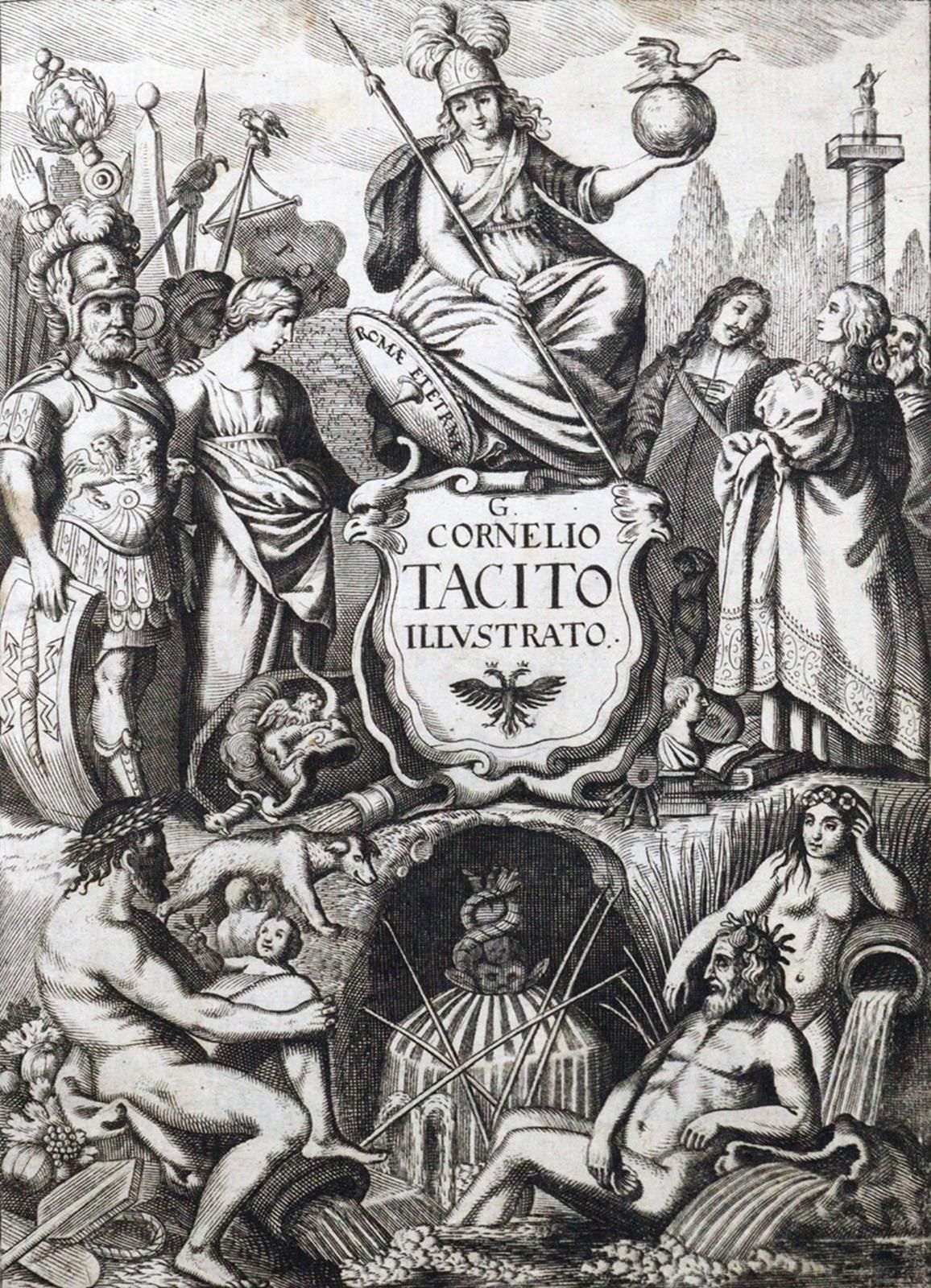 Tacitus,G.C. 作品。崭新地修正了Sig.阿德里亚诺-波利蒂威尼斯，P.Baglioni 1665. 4°。有了GEST。背面有标题和印刷厂的标记。2&hellip;