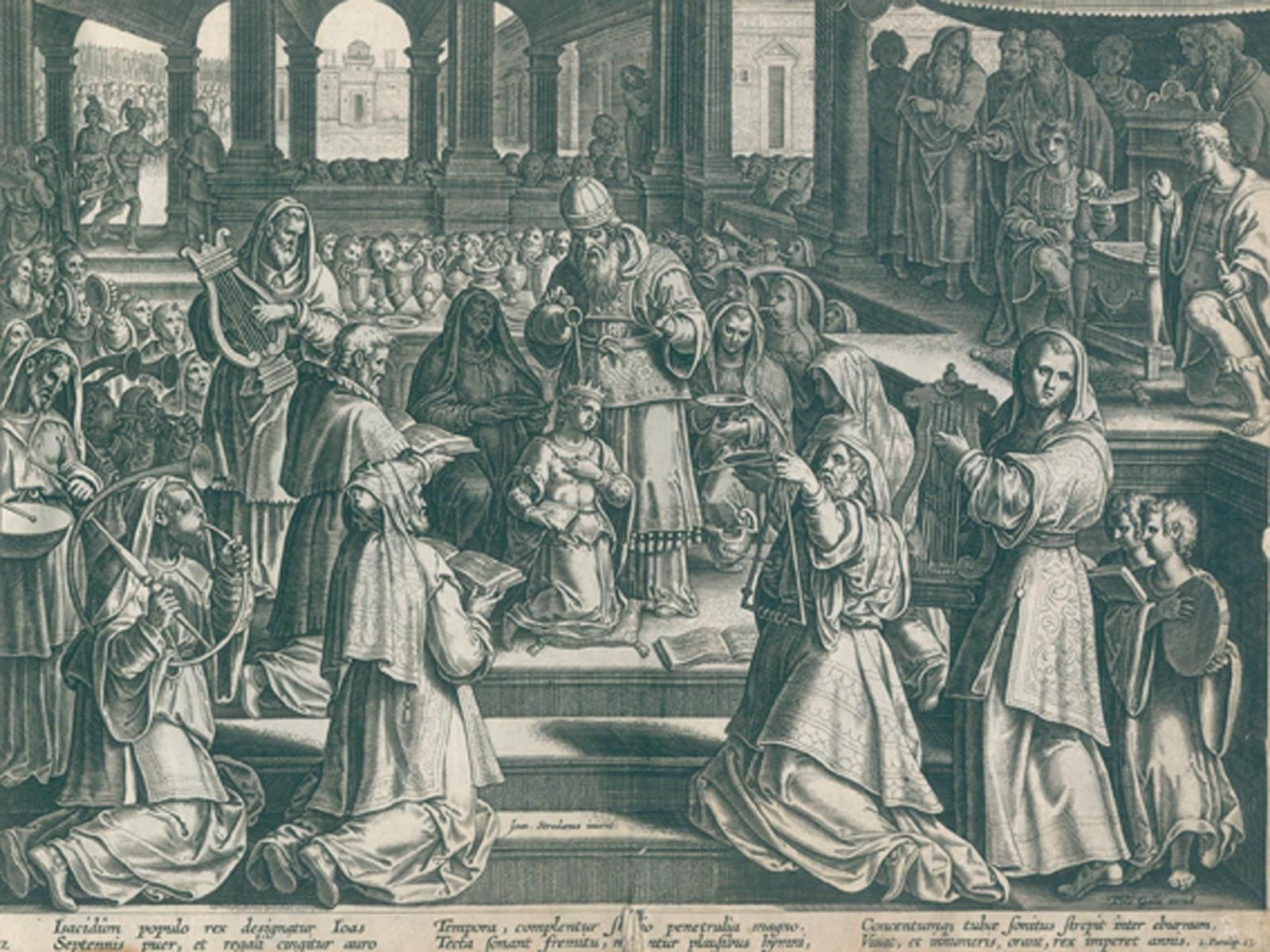 Collaert,A. Encomium Musices.安特卫普，加勒（约1590）。Qu.4°。雕刻的标题，1个雕刻的献词页，16个雕刻的图版。(num. &hellip;