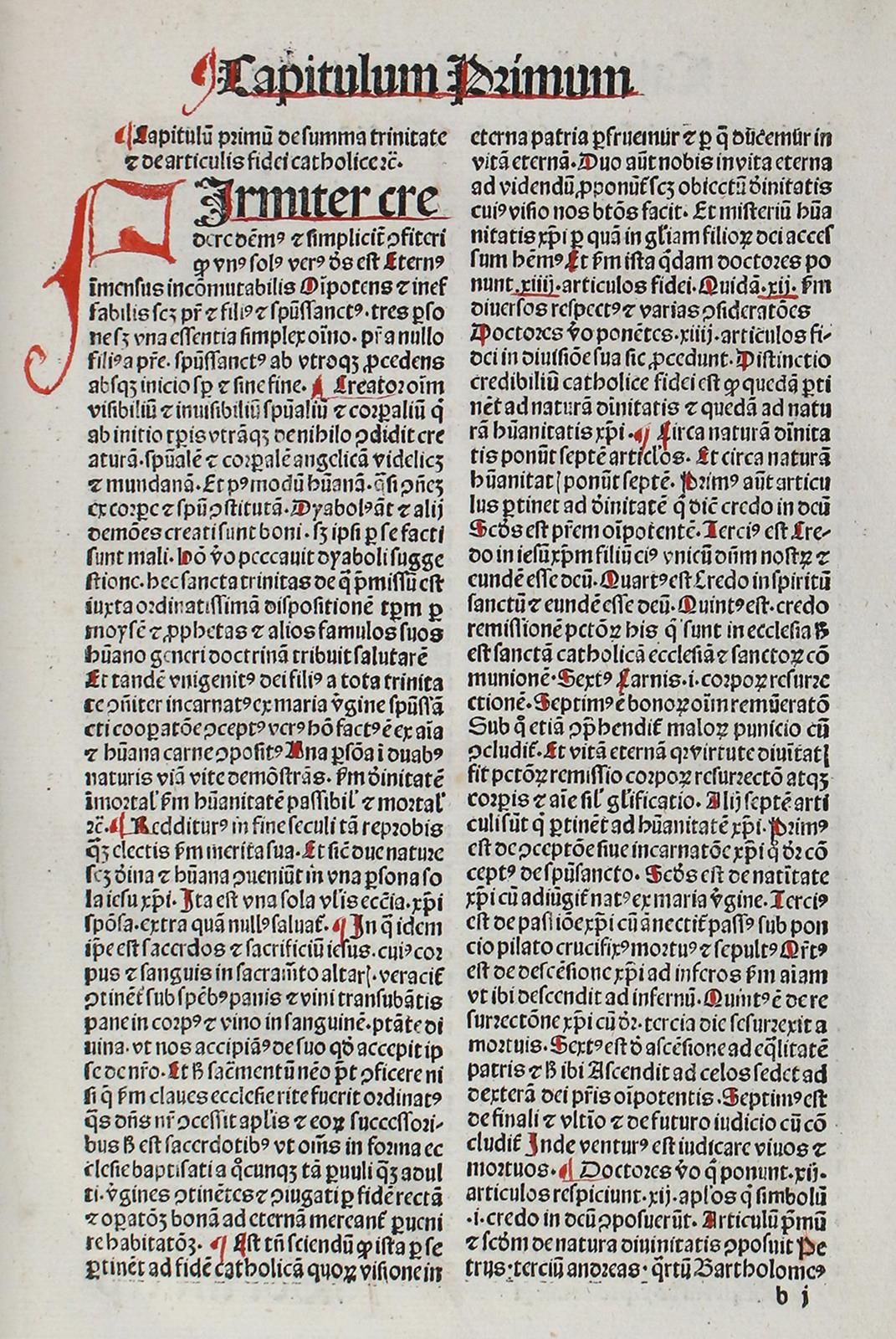Summa rudium. Reutlingen, Johann Otmar 1487. 27,5 x 19,5 cm. 71 (von 72, ohne da&hellip;