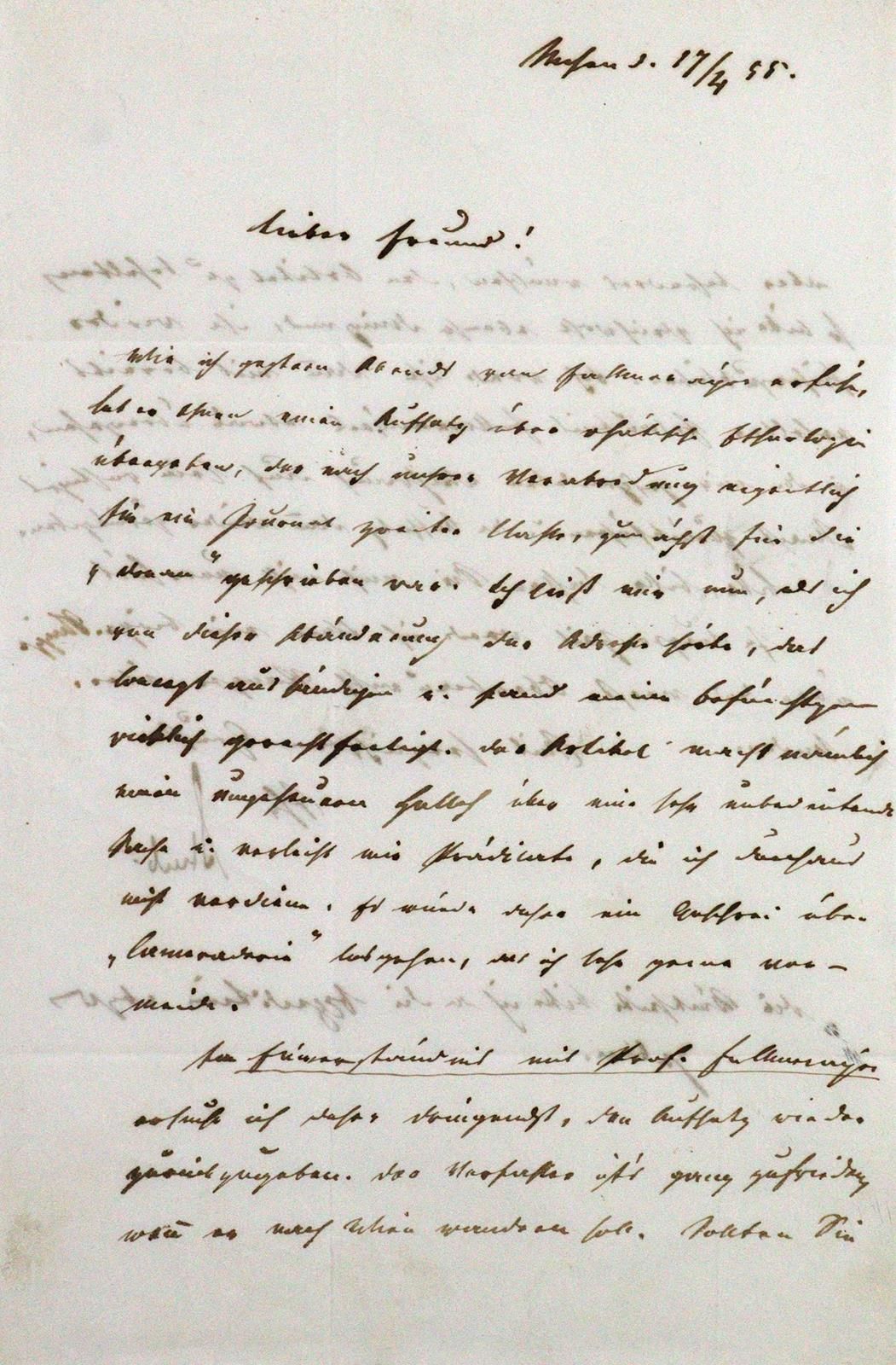 Steub, Ludwig, Schriftsteller und Jurist (1812-1888). Eh. Brief mit Unterschrift&hellip;