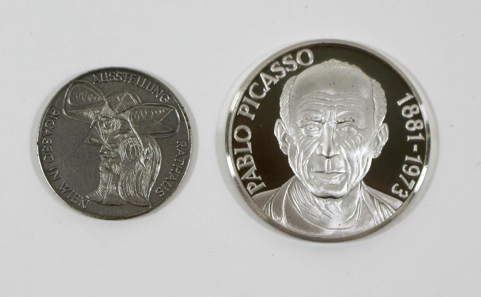 Pablo PICASSO 6 medaglie d'argento fine. Fior di conio ciascuno. 1000 argento fi&hellip;