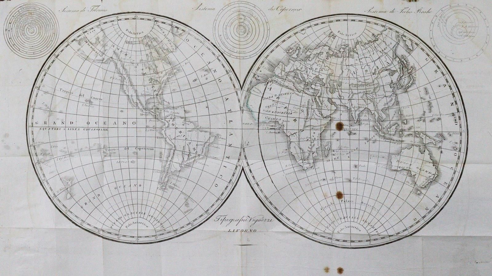 Corso elementare di geografia antica e moderna. 10a ed. Livorno, Vignozzi 1845. &hellip;