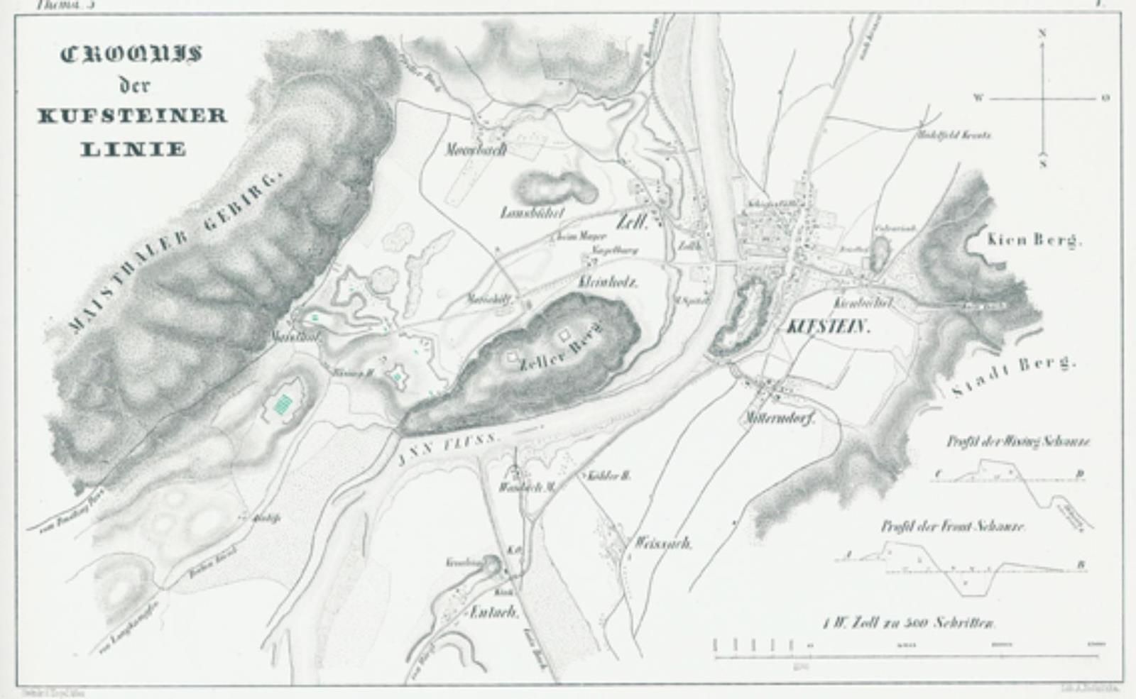 Kocziczka,A. 关于战术主题的计划。维也纳，Braumüller 1857。有20张（1张折叠）石印版画。1对开。丝绸摩纹装订，边框镀金。(边缘和角部&hellip;