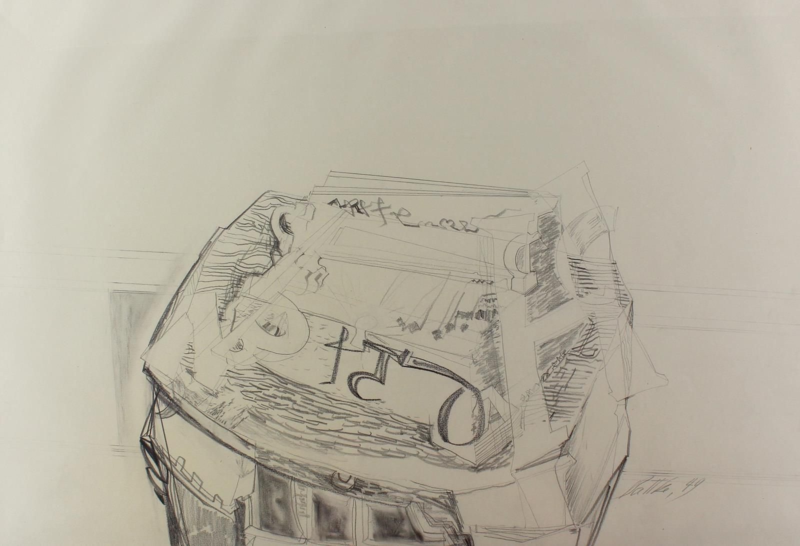 Battke, Heinz (1900 Berlin - Frankfurt/Main 1966). The Letter Box II. Pencil dra&hellip;