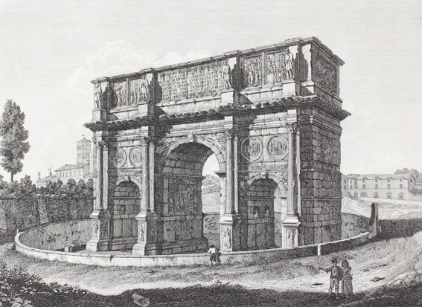 Balzar, Giovanni (1777 Roma 1831). Veduta del Arco do Costatino dalla parte Meri&hellip;