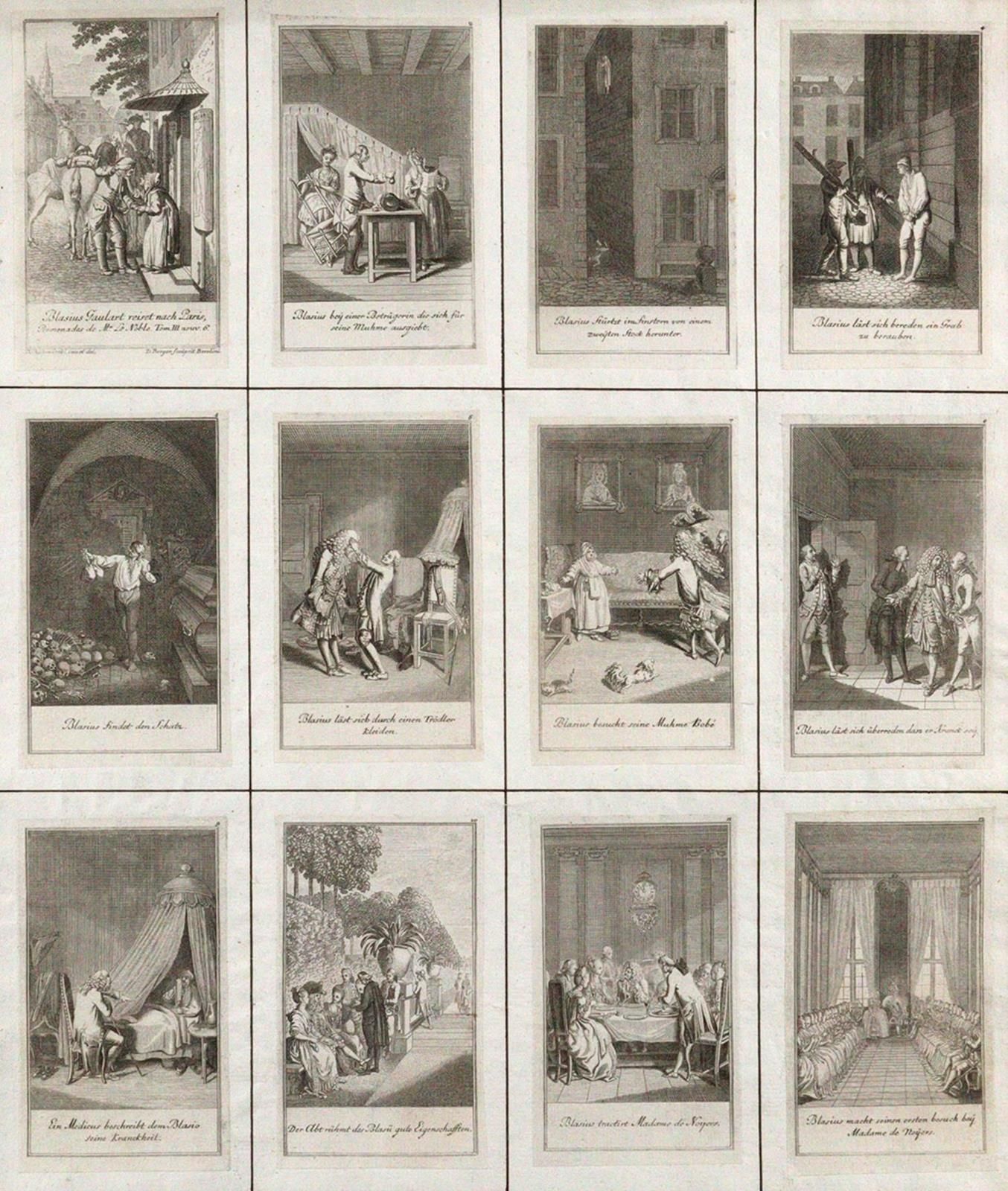 Berger, Gottfried Daniel (1744 Berlin 1825). Illustrationen zu "Promenades de Mr&hellip;