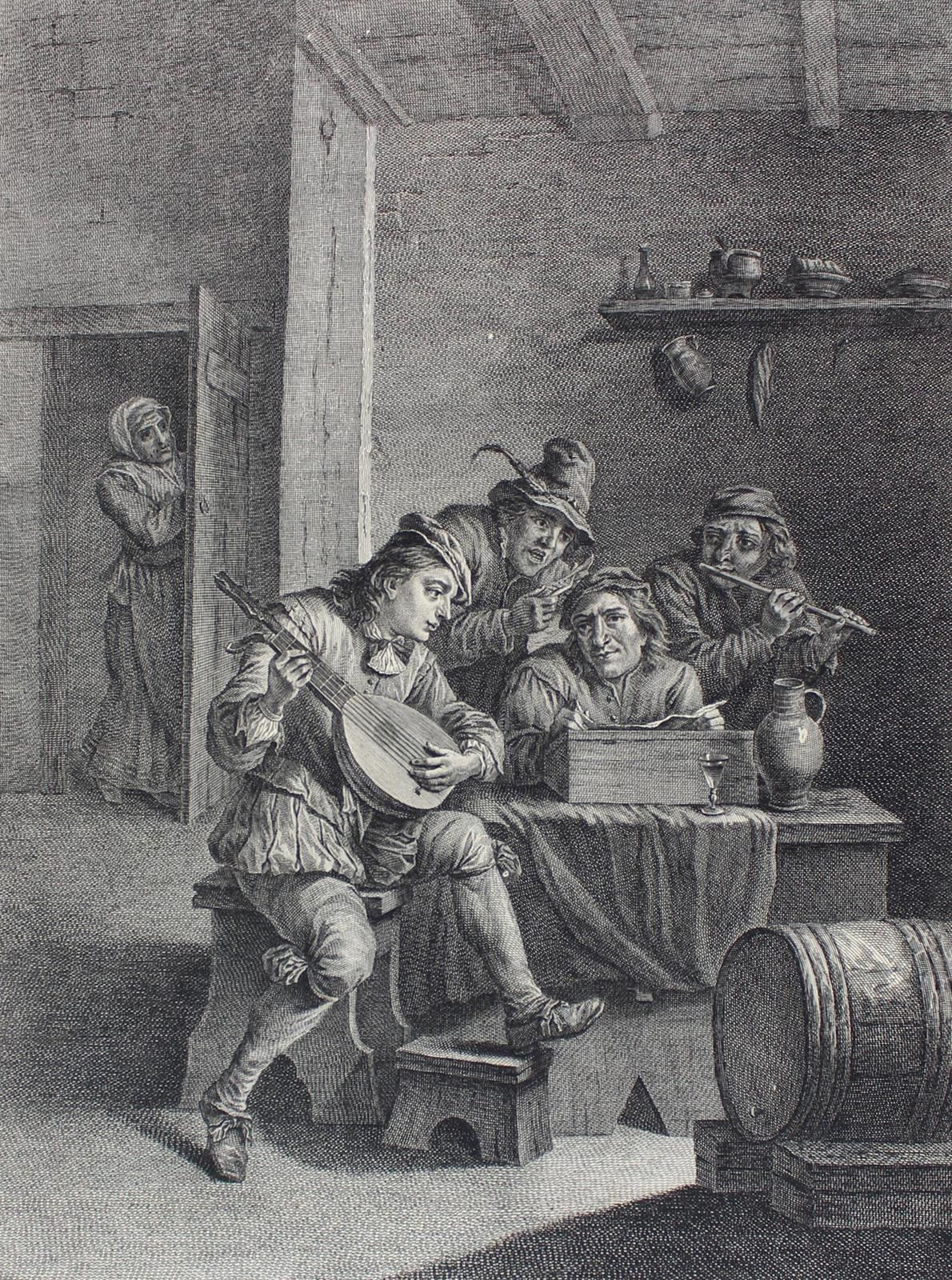 Basan, Pierre Francois (1723 巴黎 1797)。Le Concert Flamand.P.F.巴桑根据年轻的大卫-泰尼尔斯的作品绘制&hellip;
