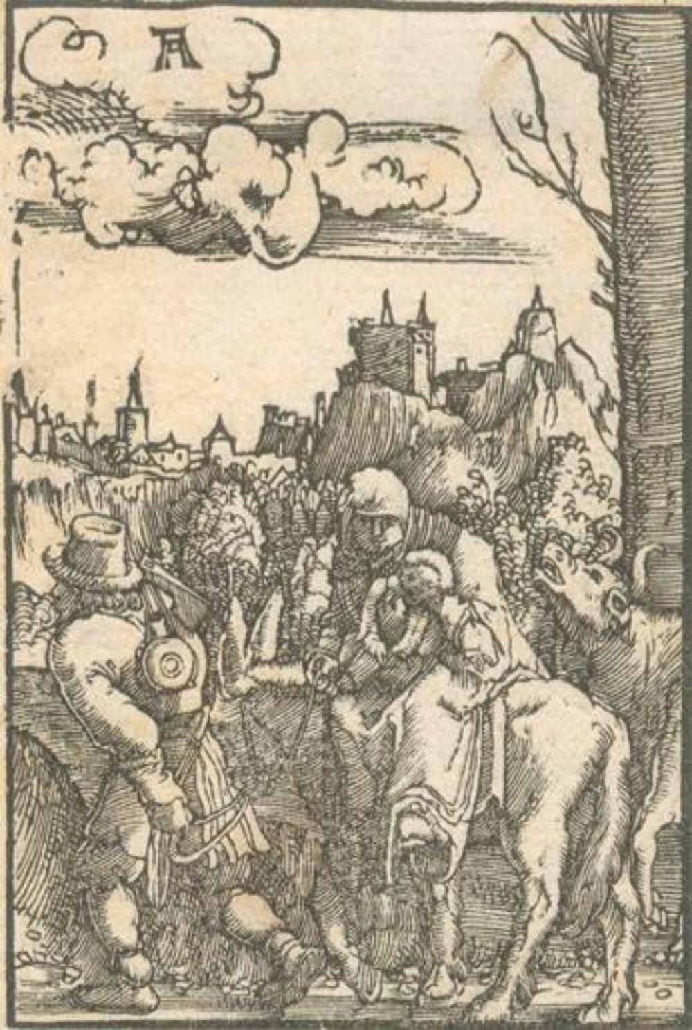 Altdorfer, Albrecht (1480年兰茨胡特-1538年雷根斯堡）。)飞往埃及。摘自《人的堕落a.人类的救赎》系列。大约在1513年，木刻在精细&hellip;