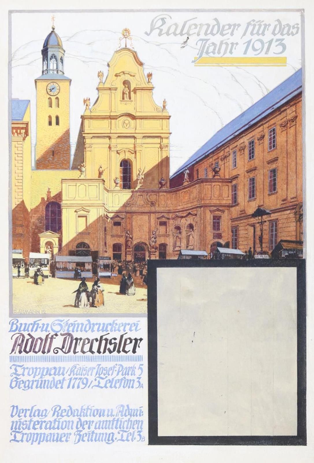 Assmann, Richard (1887 Troppau - Fürstenhagen 1965). "Buch- u. Steindruckerei Ad&hellip;