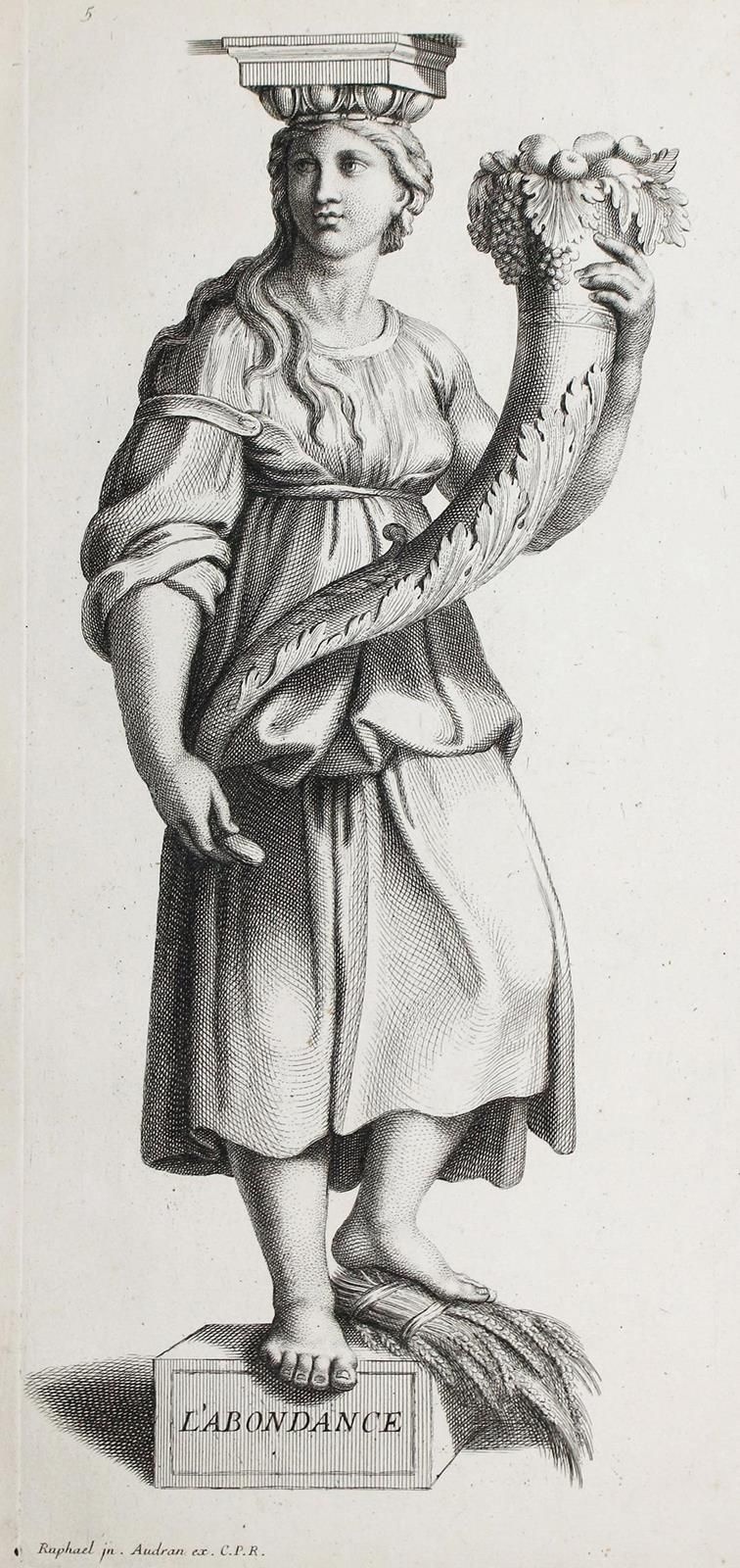 AUDRAN, GÉRARD (1640 Lyon - Paris 1703). Diuerses figures hiérogliphiques... Kom&hellip;