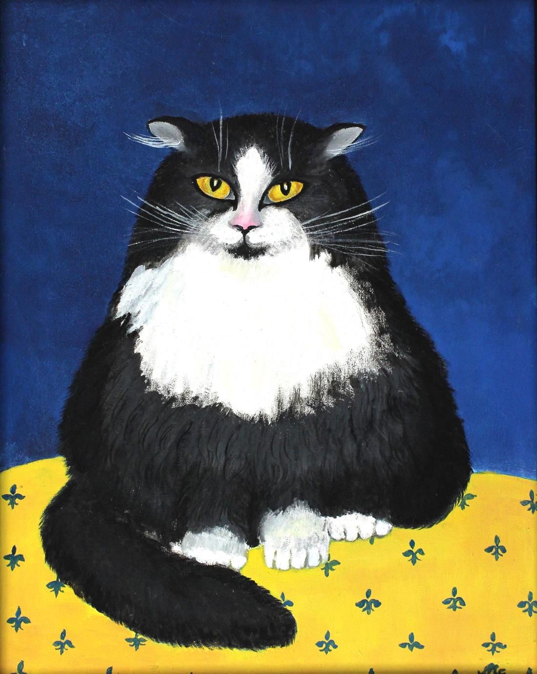 Balet, Jan (1913年不莱梅-Estavayer-le-Lac 2009)。猫。彩色石版画，约30×39.5厘米，纸张尺寸约44.5×63厘米。签名&hellip;