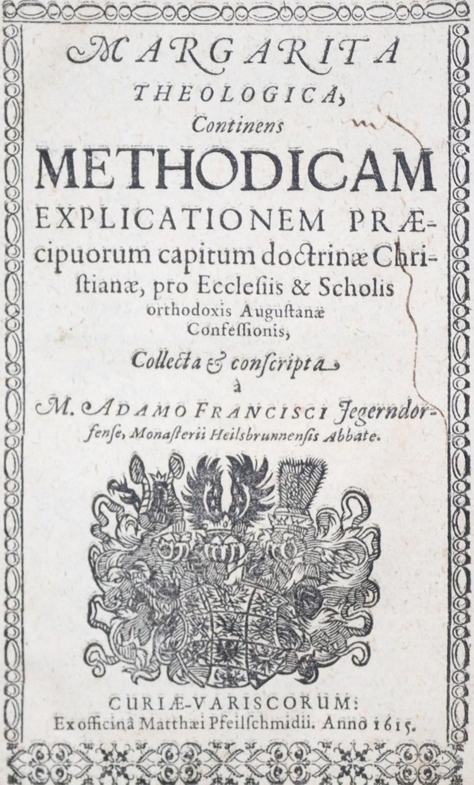 Bidembach,F. Manuale Ministrorum ecclesiae, Handbuch darin volgende sieben Stück&hellip;