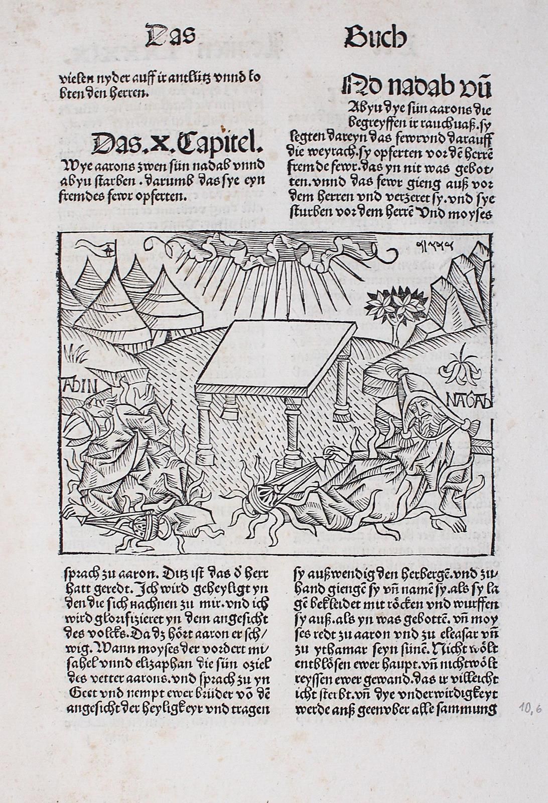Biblia germanica. 10. Hochdeutsche Bibel. Straßburg, Joh. Grüninger 1485. 4°. Da&hellip;