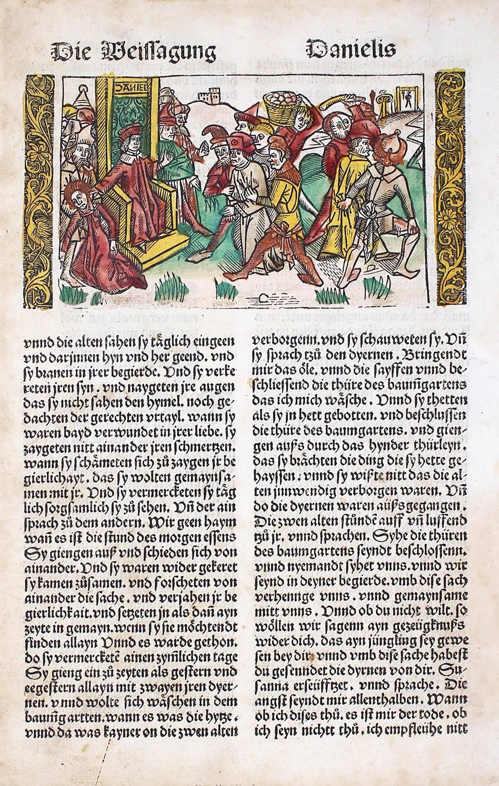 Biblia germanica. 13th High German Bible. Augsburg, Joh. Otmar 1507. 4°. With 1 &hellip;