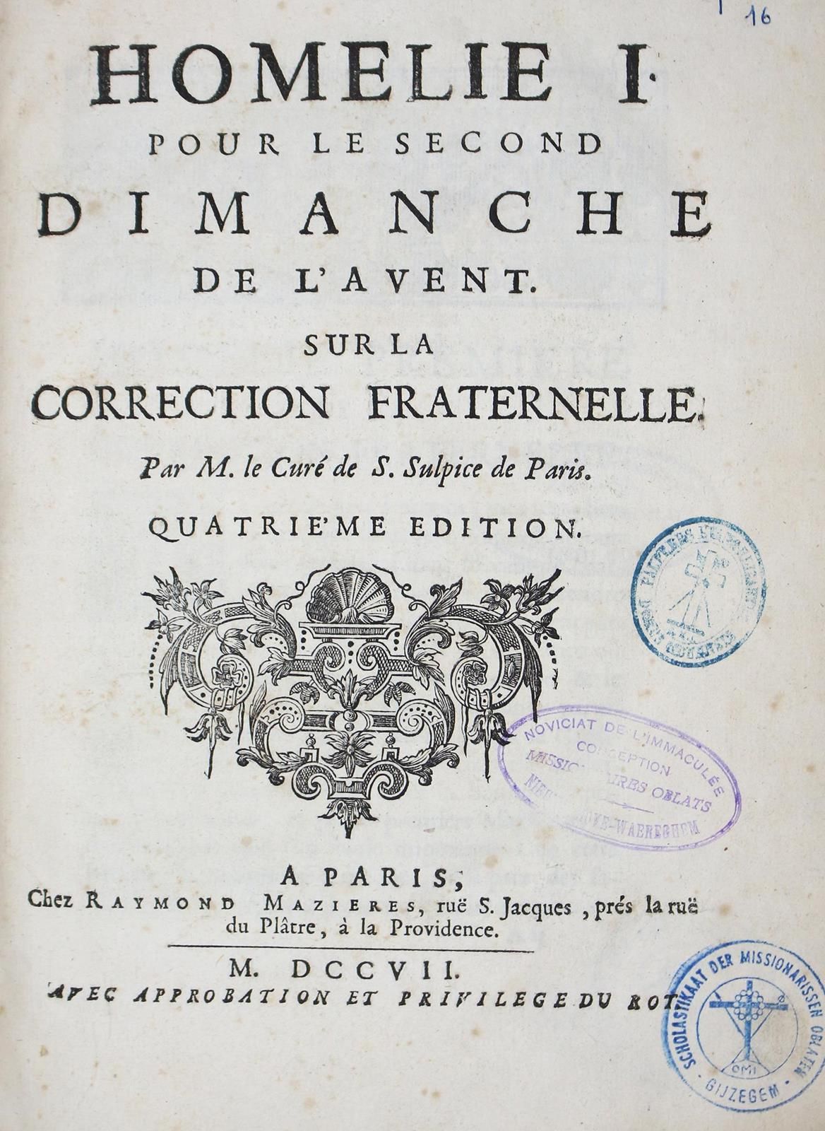 Homelie par M. Le Cure de S. Sulpice de Paris. Mischaufl. Nr. 1-24 in 2 Bdn. Par&hellip;