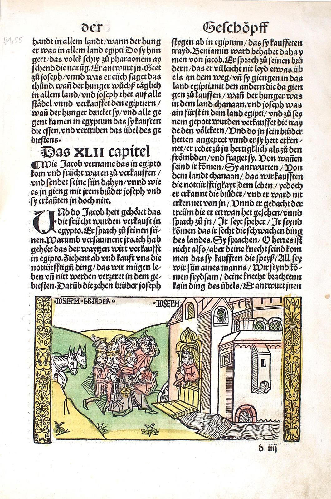 Biblia germanica. 14. Hochdeutsche Bibel. Augsburg, S.Otmar u. J.Rynmann 1518. 4&hellip;