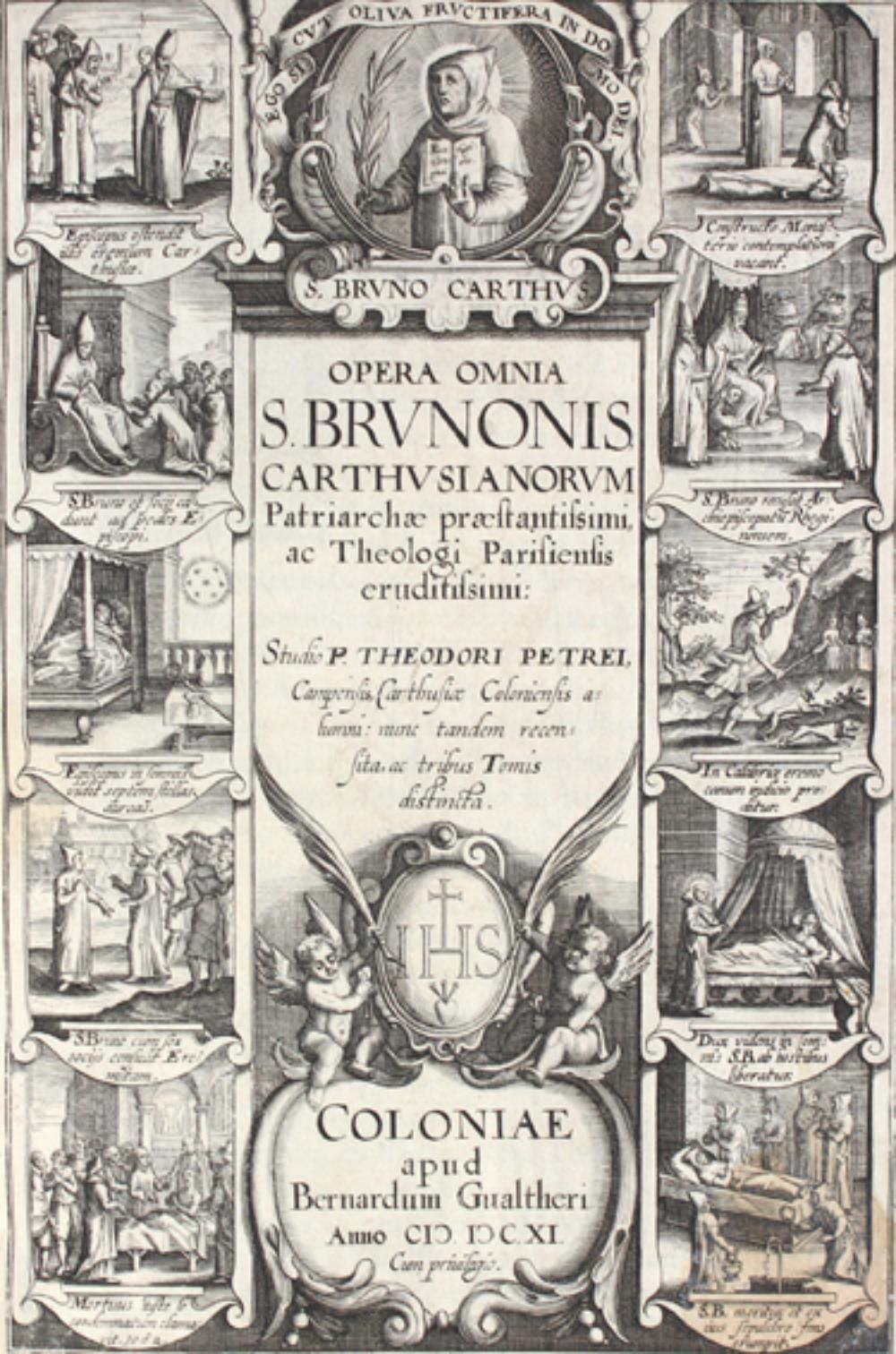 Bruno Carthusiensis,S. 所有的歌剧。彼得雷伊工作室。3合1卷。科隆，为B。沃尔特1611年，4°。有1个铜刻的标题。二十世纪的装订厂，有金&hellip;