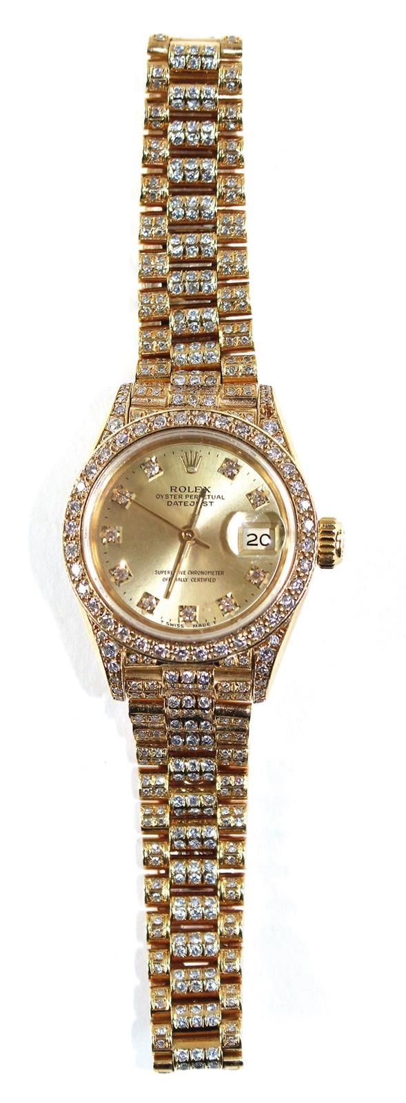 Rolex Damenarmbanduhr mit Oyster Perpetual Datejust-Armband. Ungefähr 1989. Gehä&hellip;